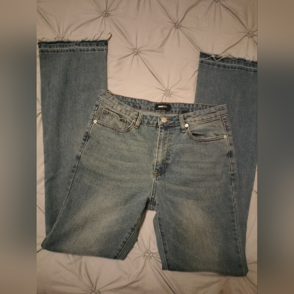 Cornell Stacked Skinny Flare Jeans - Vintage Blue Wash SZ 32